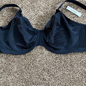 SOMA. Black Elegant Bra. Size 38G. Sheer cups. Beautiful Minimizer.  NWT